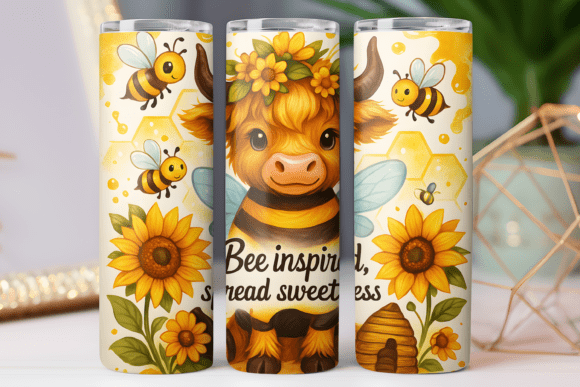 Bee Inspiration Cow Tumbler Wrap 20oz Review
