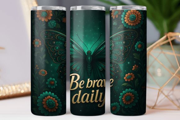 Brave Motivation Tumbler Wrap Design Review