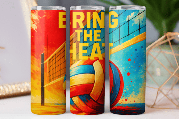 Bring the Heat Volleyball Tumbler Wrap Review