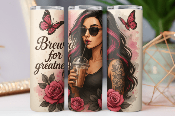 Coffee Tumbler Wrap 20oz Skinny Wrap PNG Review