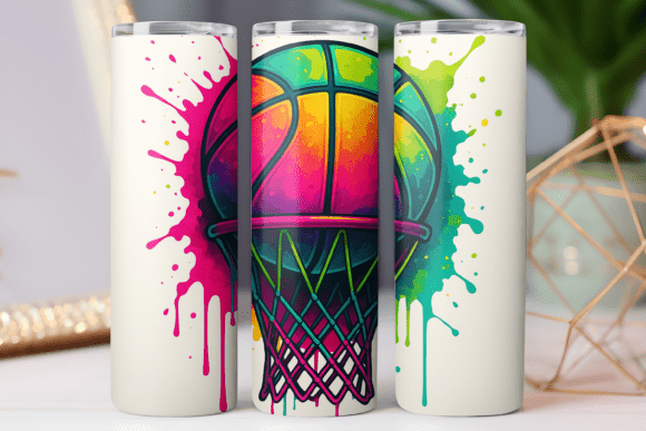 Colorful Basketball Tumbler Wrap 20oz Review