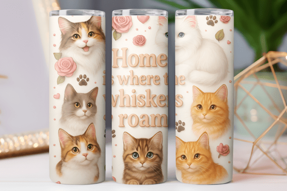 Cute Kitty Tumbler Wrap 20oz Design Review
