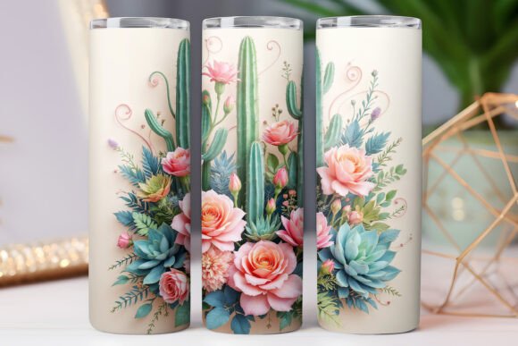 Floral Plant Tumbler Wrap 20oz Skinny Review
