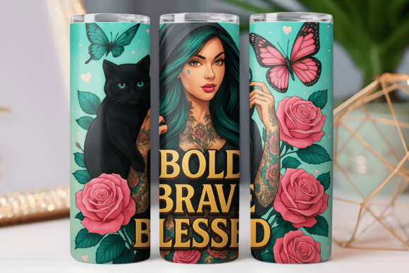 Floral Women Vibe Tumbler Wrap PNG 20oz Review