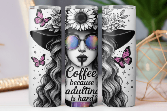 Funny Coffee Tumbler Wrap 20oz Skinny Review