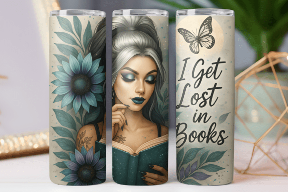 Girl Book Lover Tumbler Wrap 20oz Design Review