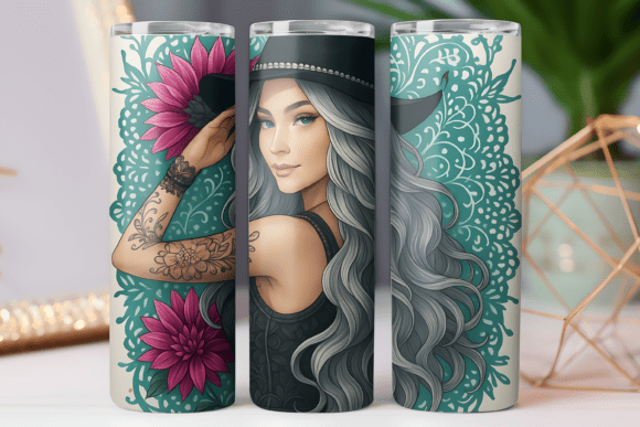 Glitter Floral Women Vibe Tumbler Wrap Review