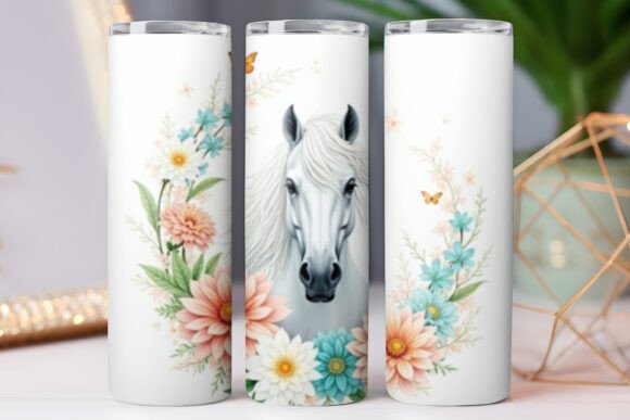 Horse Tumbler Wrap 20oz Skinny Floral Review