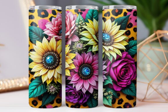 Leopard Pattern Sunflower Tumbler Wrap Review