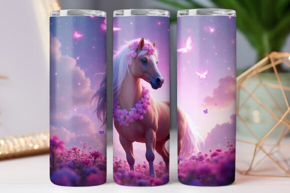 Magical Horse Tumbler Wrap 20oz Skinny Review