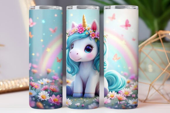Magical Unicorn Tumbler Wrap 20oz Skinny Review