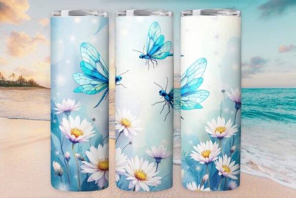 Marble Dragonflies Tumbler Wrap 20oz JPG Review