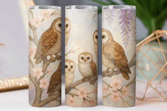 Owl Animal Tumbler Wrap for 20oz Photo