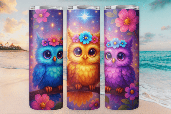 Owl Animal Tumbler Wrap for 20oz Skinny Review