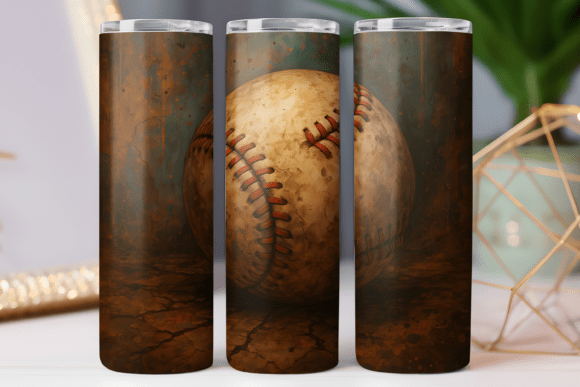 Rustic Baseball Tumbler Wrap 20oz Skinny Review
