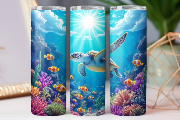 Sea Turtle Tumbler Wrap Jpg 20oz Skinny Review