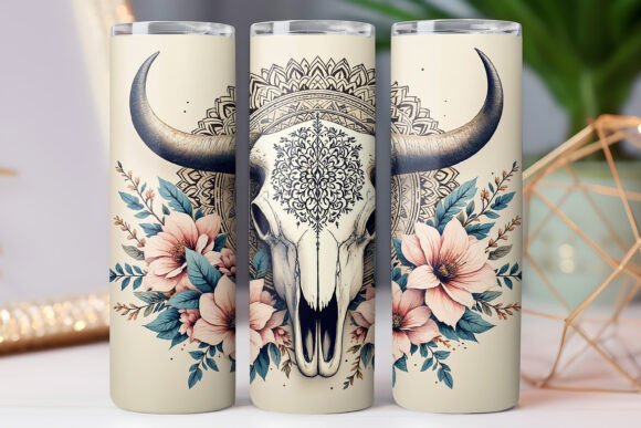 Skull Native American Tumbler Wrap Design Review