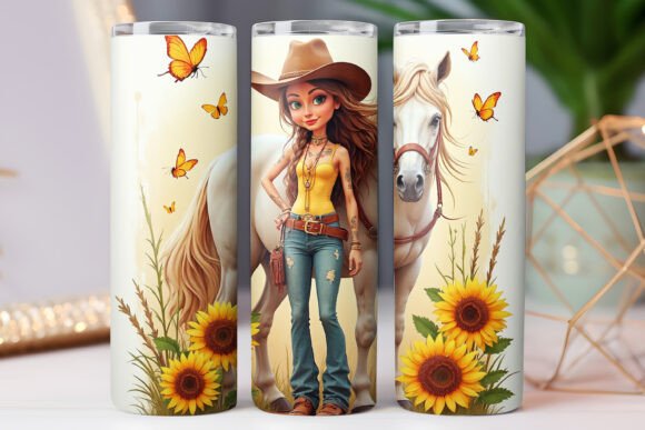 Sunflower Horse Tumbler Wrap 20oz Skinny Review