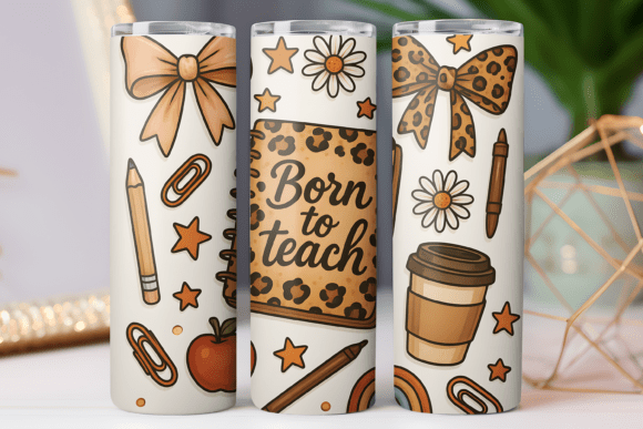 Teacher Coffee Tumbler Wrap Skinny 20oz Review