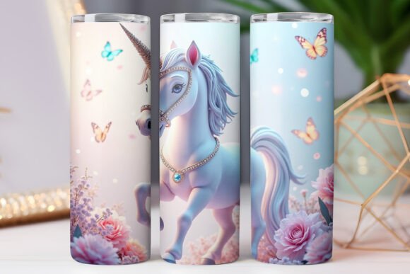 Unicorn Horse Tumbler Wrap 20oz Skinny Review