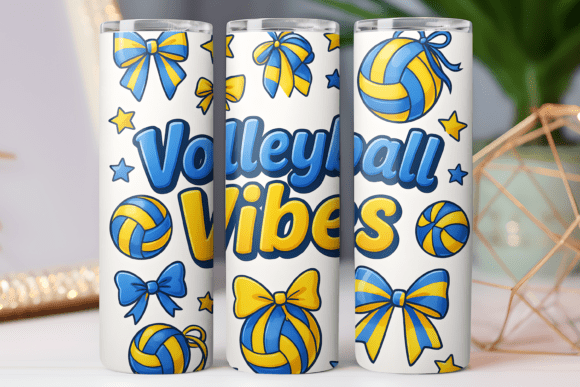 Volleyball Vibe Tumbler Wrap 20oz Design Review