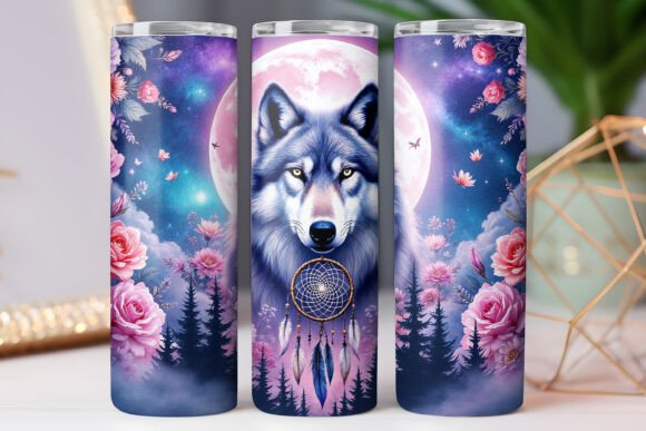 Wolf Native American Tumbler Wrap Design Review